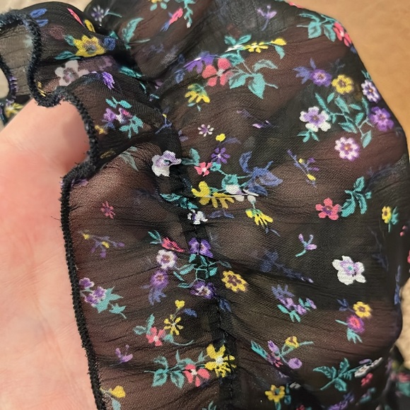 Black Floral Romper - Picture 6 of 6